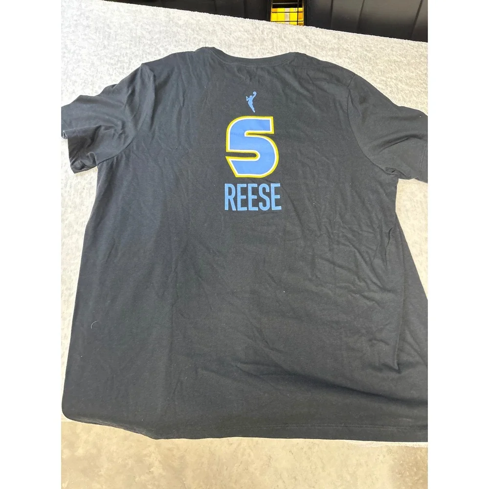 Nike Chicago Sky Angel Reese 5‎ Explorer Edition Black T-Shirt Mens XXL M11332